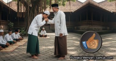mencium tangan
