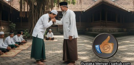 mencium tangan