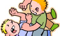 kidsfighting cartoon